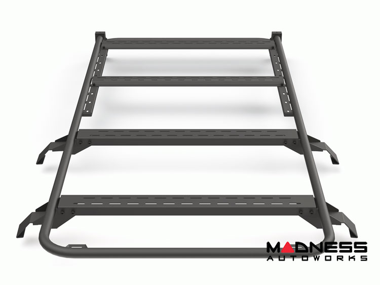 Ford Bronco Roof Rack - ZROADZ - 4 Door - Kit w/ Amber & White LED Pods & Rear Light Bar